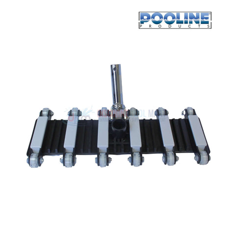 Pooline 19" Vacuum Head with Swivel Metal Handle and Urethane Wheels from Discount Pool Mart DPM for effective pool cleaning.