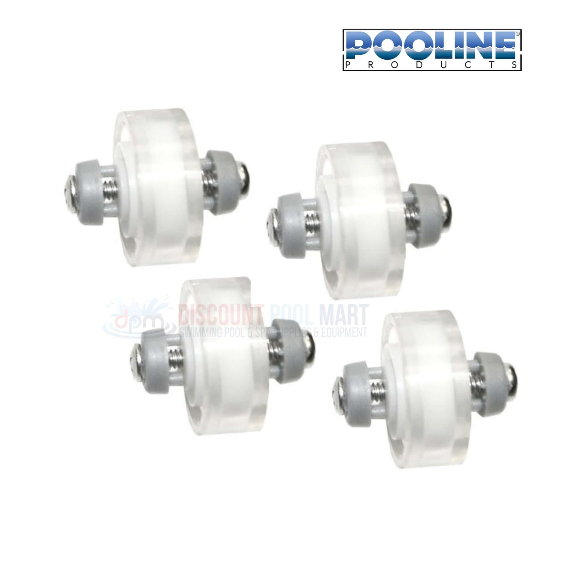 Pooline Ball Bearing Wheel 4 Pack 11051HW for Pool Vacuum from Discount Pool Mart DPM. Durable and smooth movement.