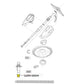 Diagram of Pooline Universal Skimmer Cone Adapter 11250-S250H for Zodiac cleaners from Discount Pool Mart DPM.