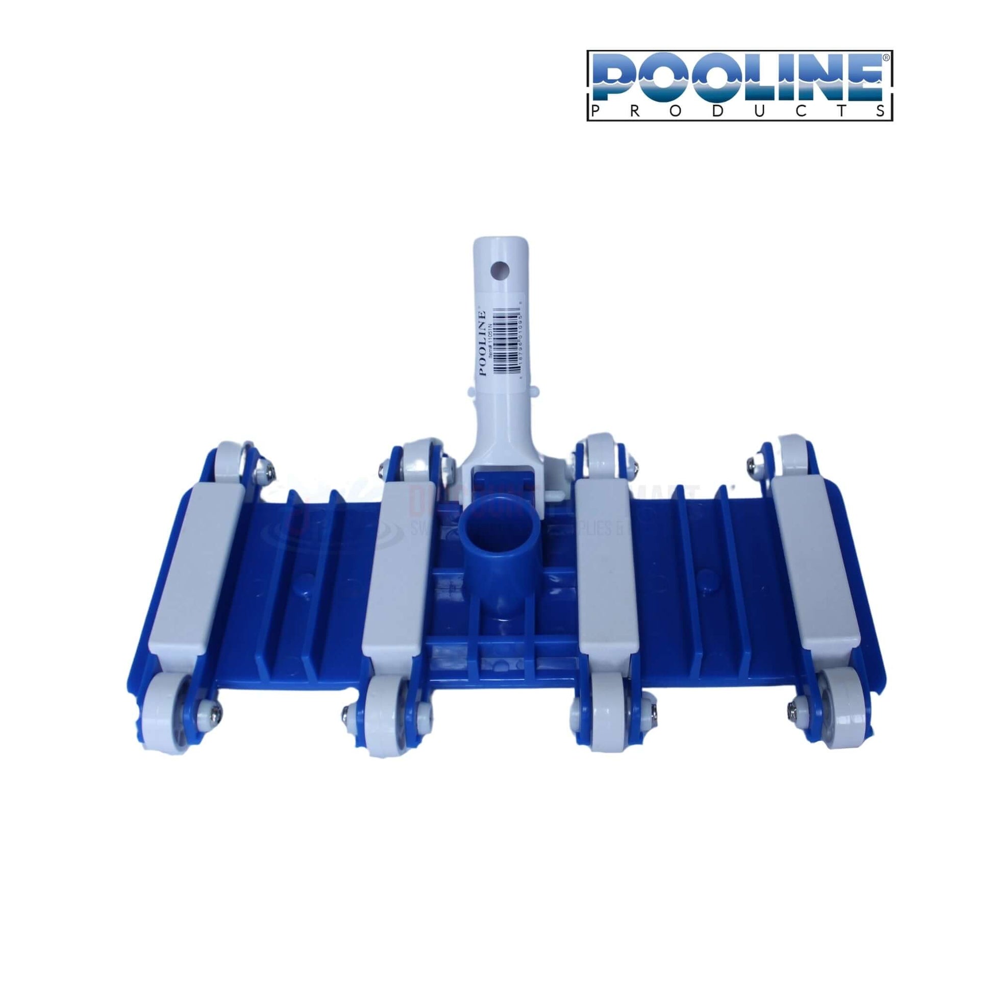 Pooline Vacuum Head with Wheels Flexible 11051N from Discount Pool Mart DPM, perfect for thorough pool cleaning.
