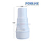 Poolline Hose Adapter 1-1/2" MPT x 1-1/4" 417-6060, durable pool supply, white plastic connector, from Discount Pool Mart.
