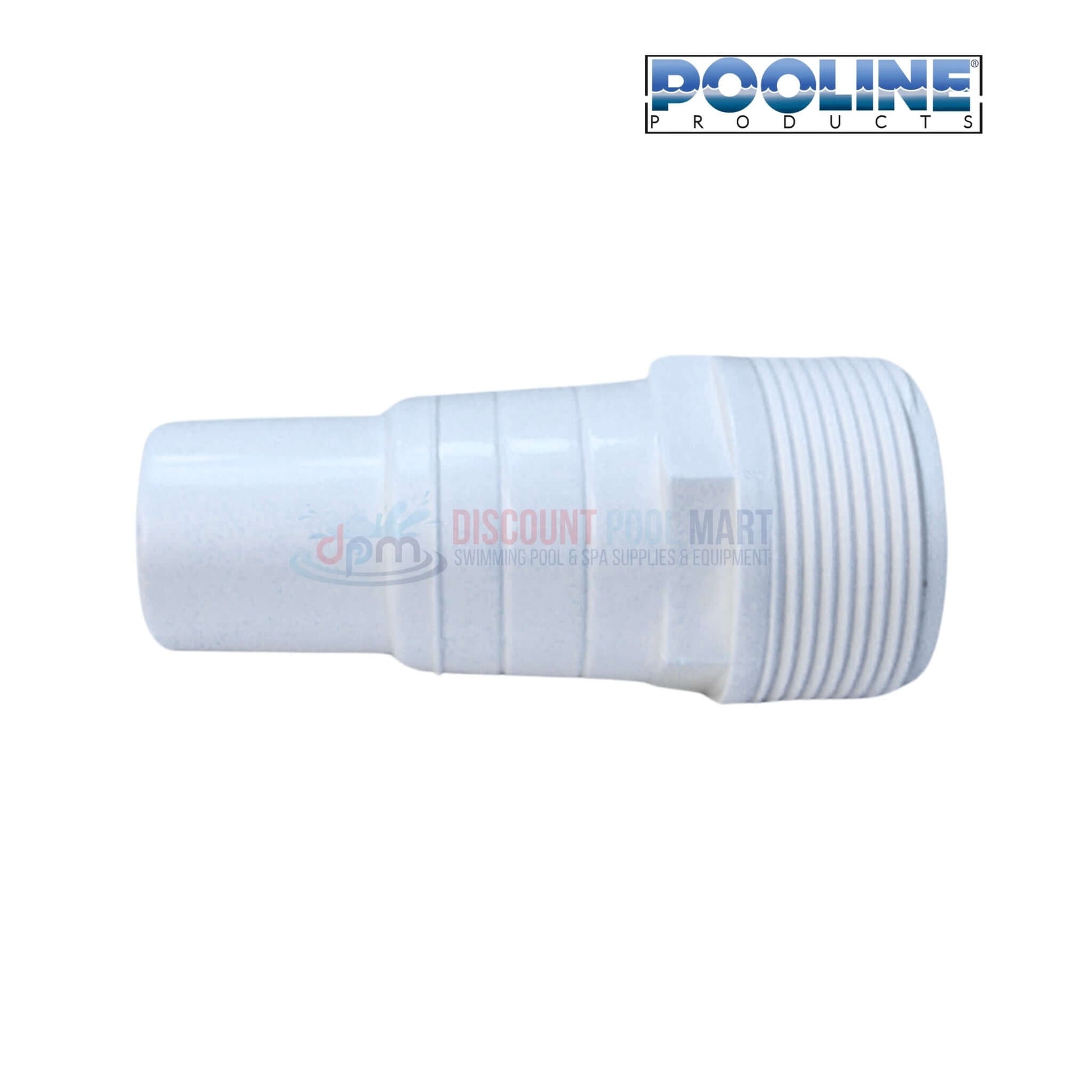 Poolline Hose Adapter 1-1/2" MPT x 1-1/4" 417-6060 | 11011 from Discount Pool Mart DPM for secure pool hose connections.