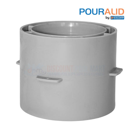 Pour-A-Lid Round Masonry Surface Deck Drain Cover Gray 4" DC401GRAY by Discount Pool Mart DPM