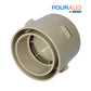 Pour-A-Lid Round Masonry Surface Deck Drain Cover | Tan | 4" | DC401TAN