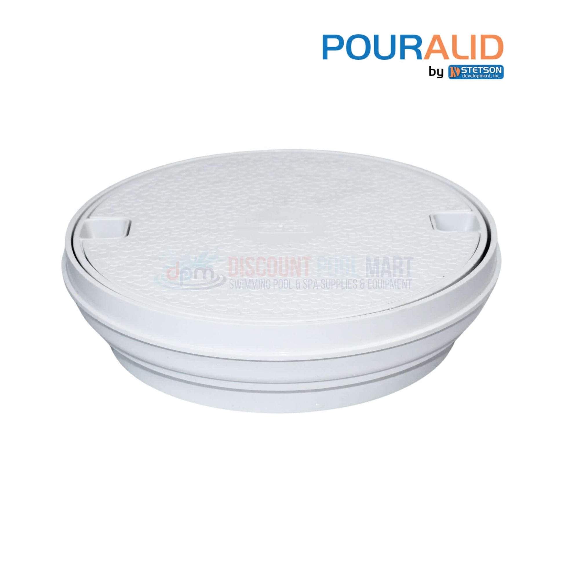Pour-A-Lid Round Skimmer Cover 10" White 201PALWHITE by Discount Pool Mart DPM for pools
