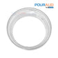 Pour-A-Lid Round Clear Swimming Pool Skimmer Cover 10" by Discount Pool Mart, innovative design for masonry decks.