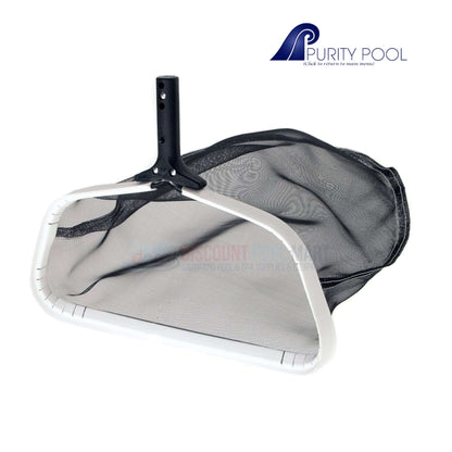 Purity Pool Pro-Lite Leaf Rake Mesh Net by DPM, 18" x 20", heavy-duty pool cleaning tool for professionals.