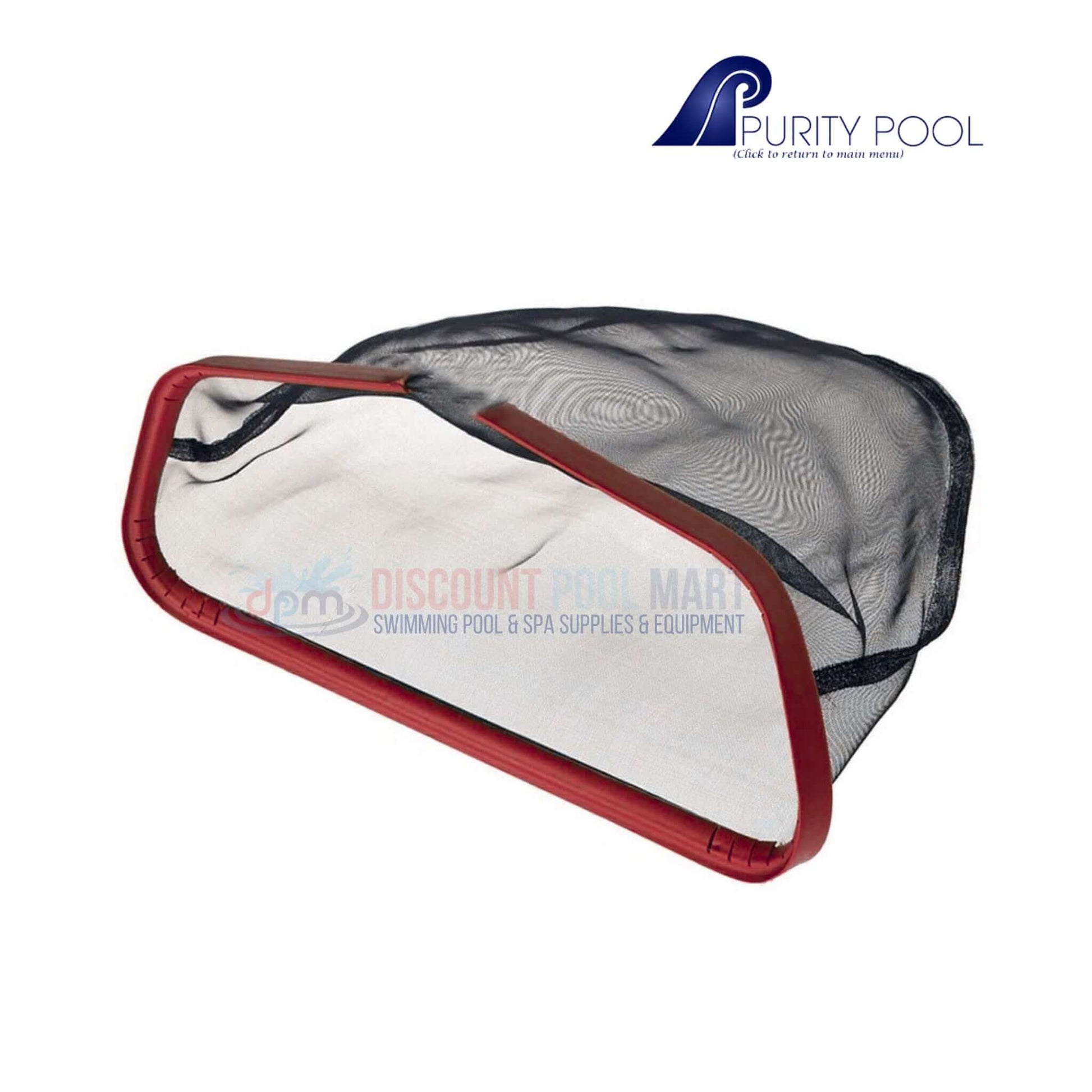 Purity Pool Red Baron Bag Leaf Rake RKRBRB 20-inch skimmer by Discount Pool Mart for easy pool cleaning.