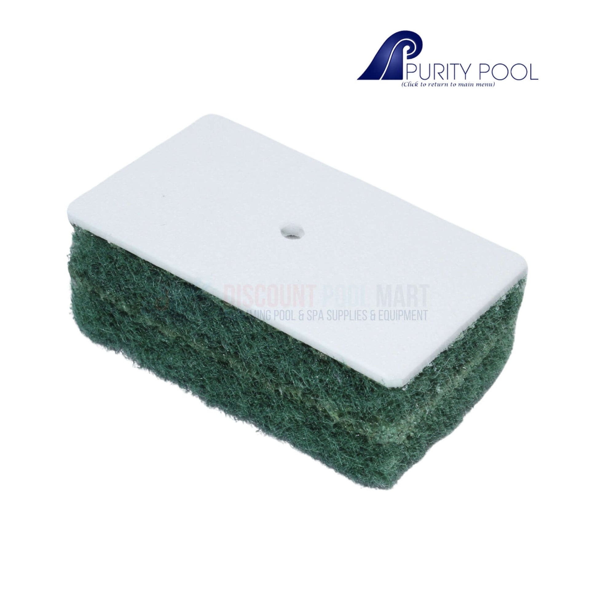 Purity Pool Jumbo Tile Coarse Scrubber Pad 3.5x5.5" green for heavy-duty pool cleaning at Discount Pool Mart DPM.