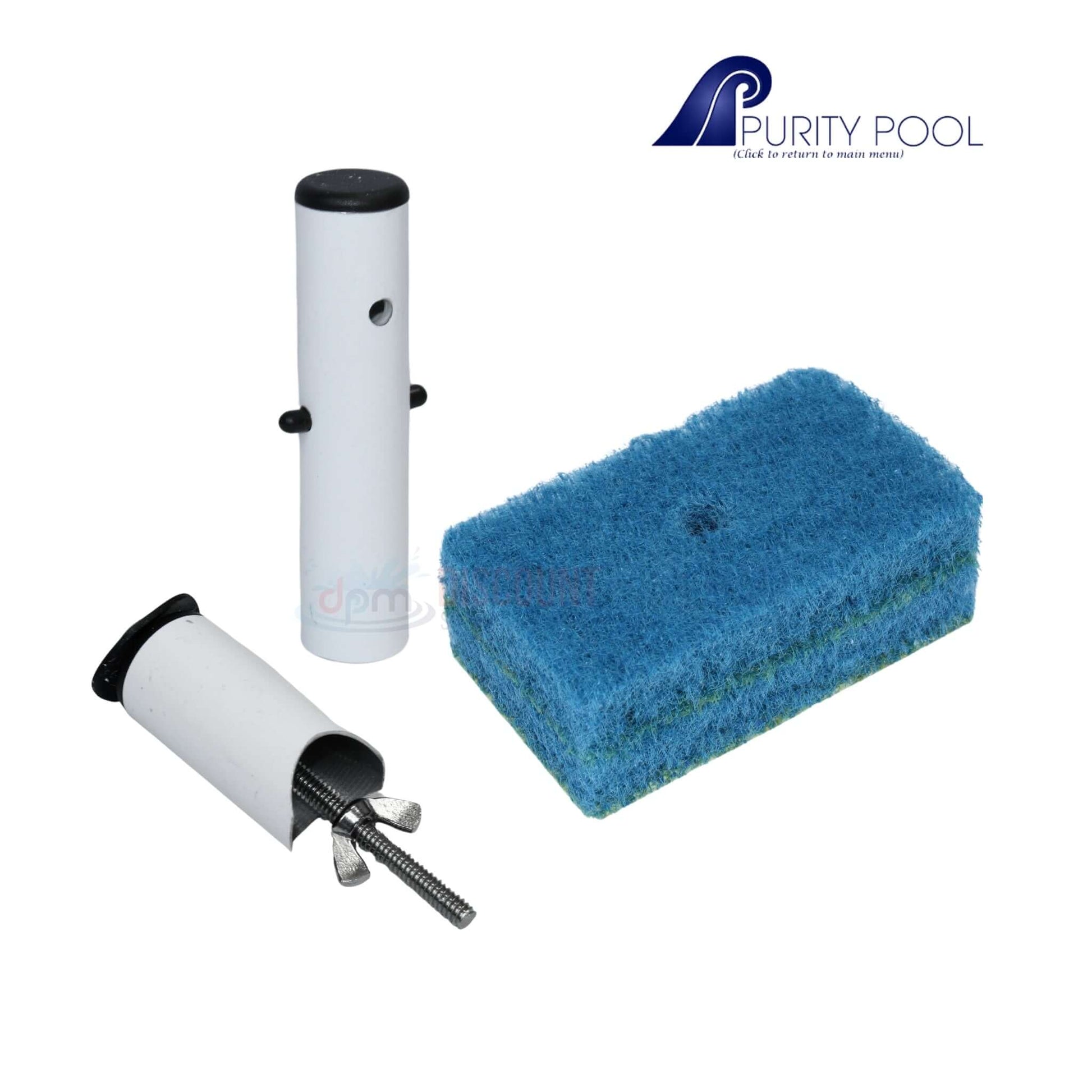 Purity Swimming Pool Quick Connect Tile Scrubber TSQC with double-thick pads from Discount Pool Mart DPM.