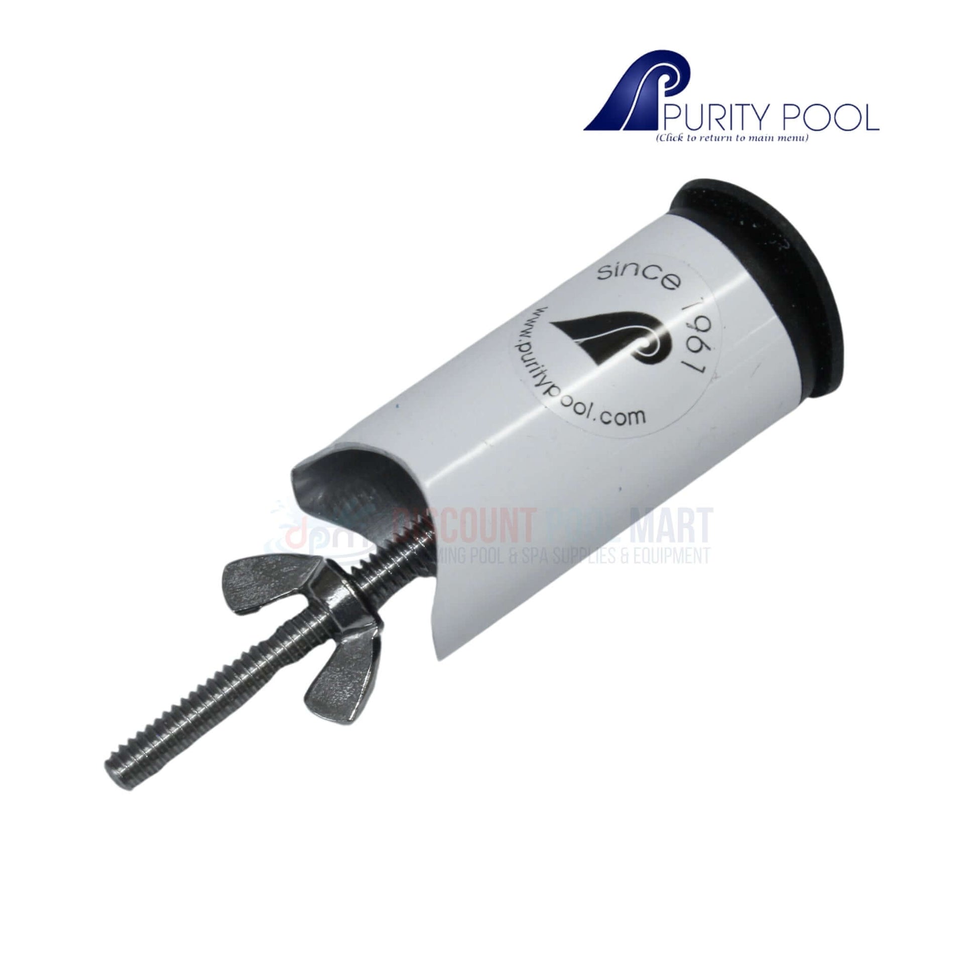 Purity Swimming Pool Quick Connect Tile Scrubber by DPM, effective for cleaning pool tiles and removing calcium deposits.