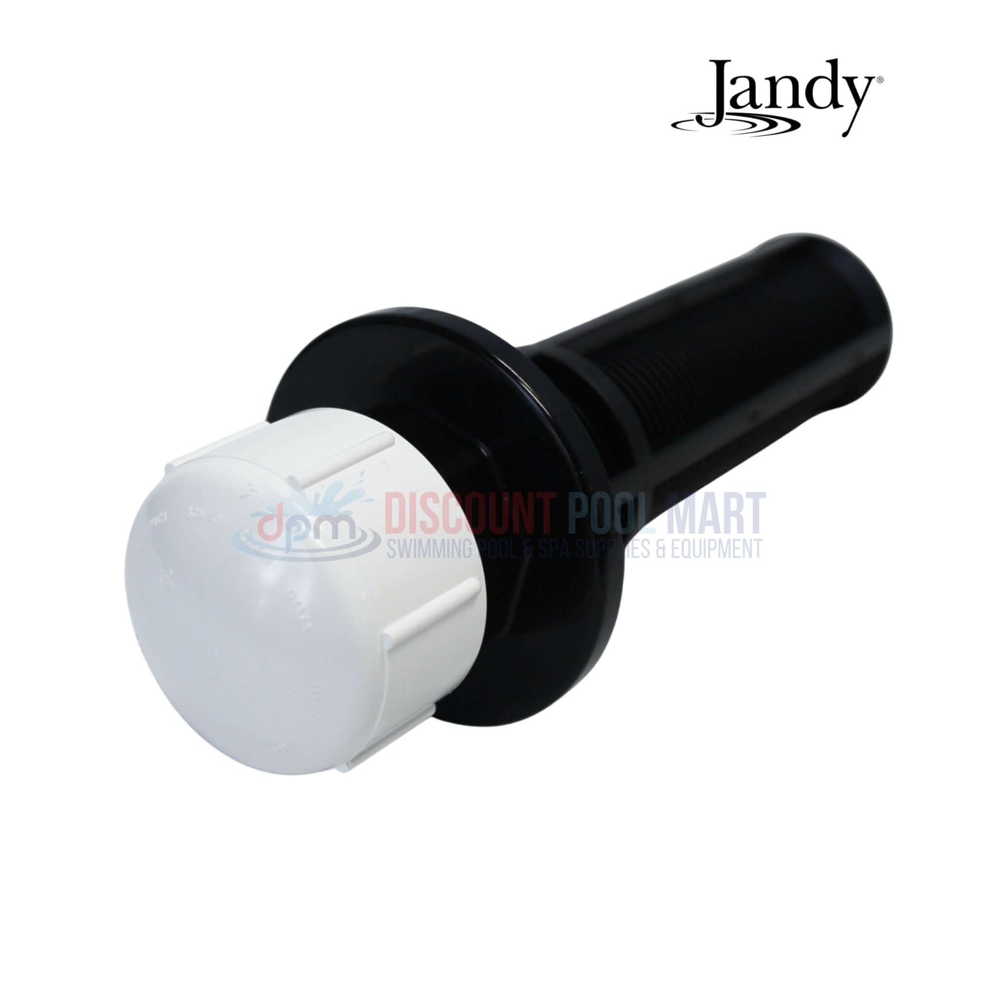 R0488300 | Jandy JS Series Filter Drain Screen shown in black and white, designed for JS-series sand filters from Discount Pool Mart.
