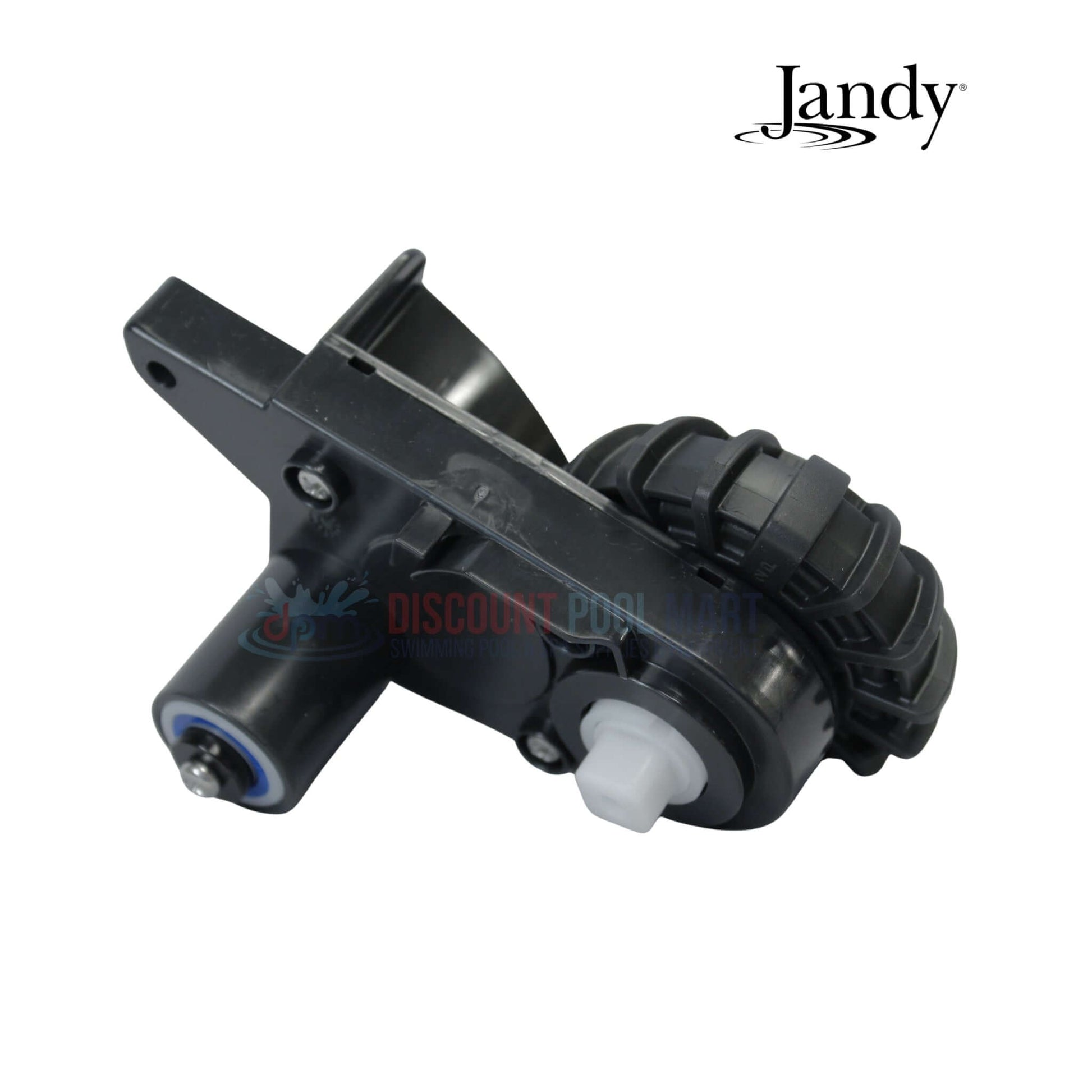 R0838400 | Polaris Quattro Sport & P40 Right Brush Gearbox from Discount Pool Mart. Black gearbox for effective pool cleaning.