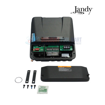 R0974401 | Jandy Flo Pro DV2A 1.85HP Pump Drive shown from above, revealing internal components. Discount Pool Mart pool supplies.