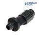 R172032 | Pentair Rainbow Feeder Tube Fitting & Nut, black connector for pool chemical feeder, from Discount Pool Mart.