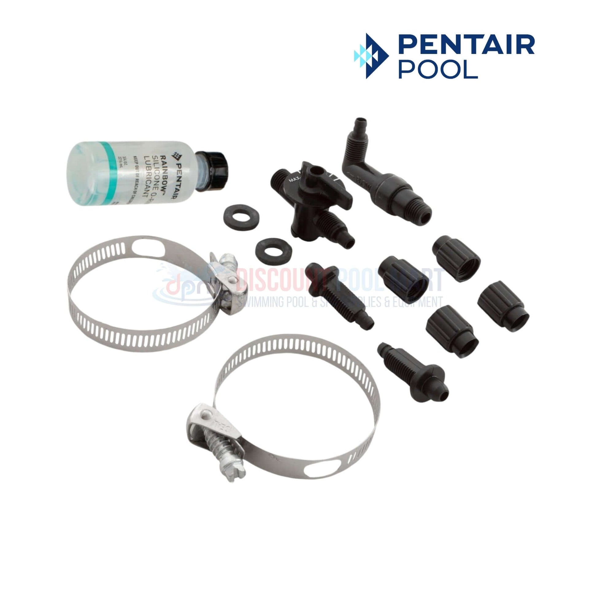 R172064 | Pentair Rainbow Feeder Replacement Parts Kit with seals, connectors, and clamps for pool maintenance at Discount Pool Mart.