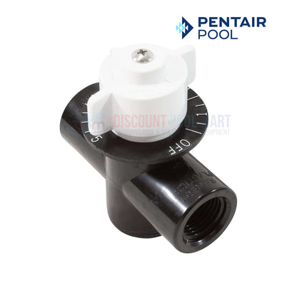 Pentair R172086 | Pentair In Line Chlorinator 320 Control Valve, black ½-inch FPT valve for pool chemical control, Discount Pool Mart.