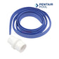 R201286 | Pentair ProVac 22" Vacuum Head and hose from Discount Pool Mart, showing flexible blue vacuum hose and white connector.