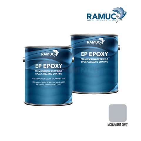 RAMUC EP Epoxy Pool Paint 1.25 Gallons in Monument Gray for swimming pools at Discount Pool Mart DPM.