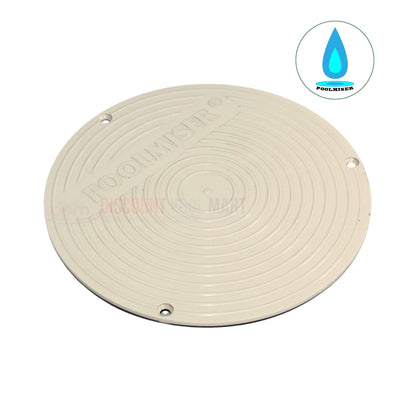 RP-204T | PoolMiser Automatic Water Leveler Tan Lid shown from above, featuring a circular design and light tan color, ideal for filling pools. Discount Pool Mart pool supplies.
