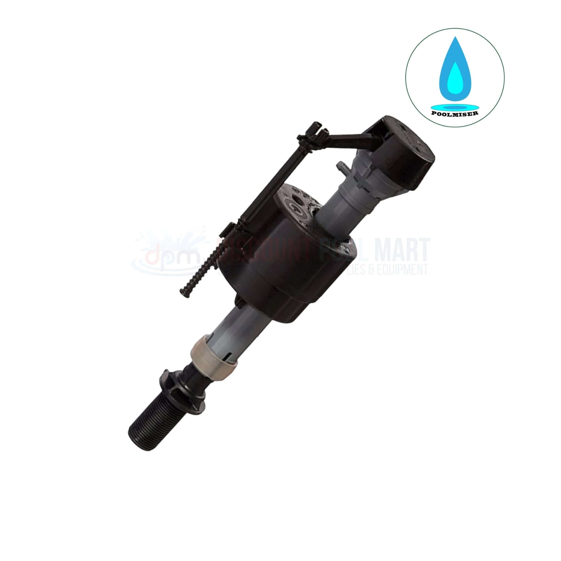 RP-402 | Poolmiser Pool Water Autofill Float Valve shown from the side, made of durable materials, available at Discount Pool Mart.