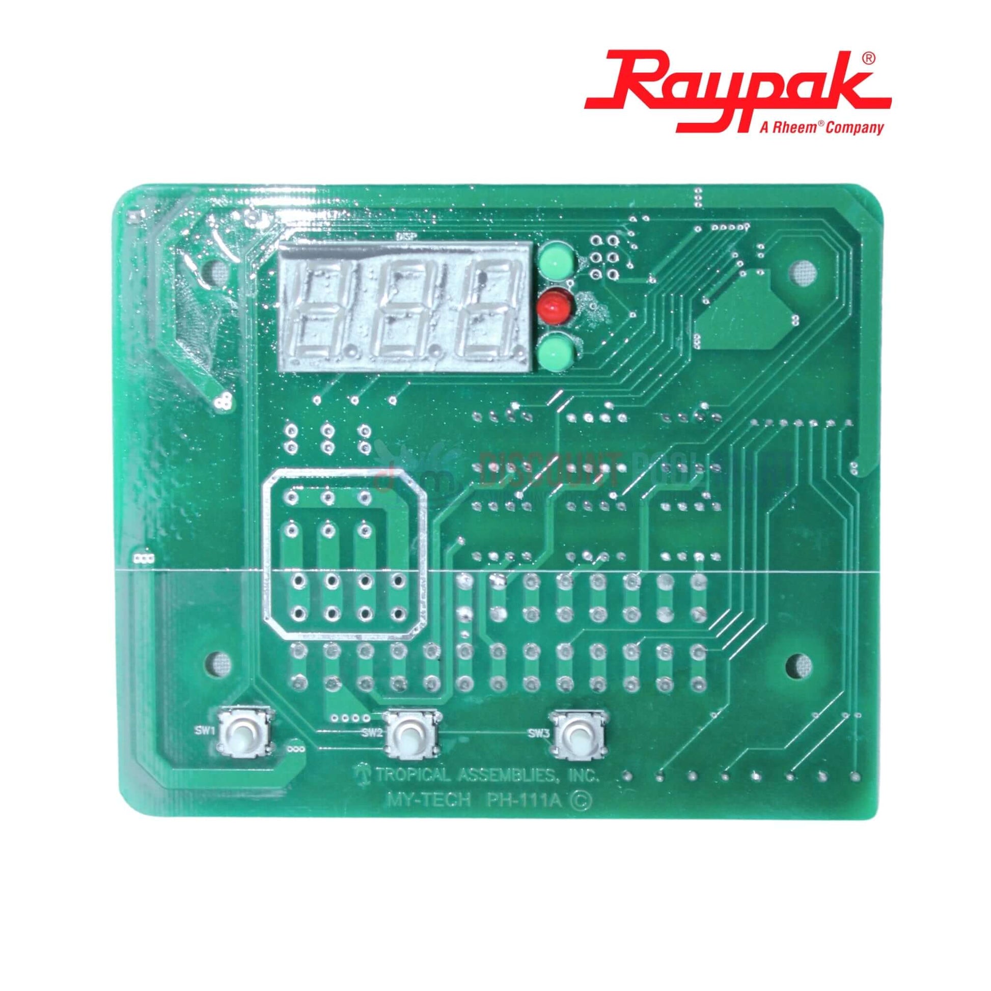 Raypak Digital Control Board for Heat Pumps, SKU H000029, from Discount Pool Mart DPM.