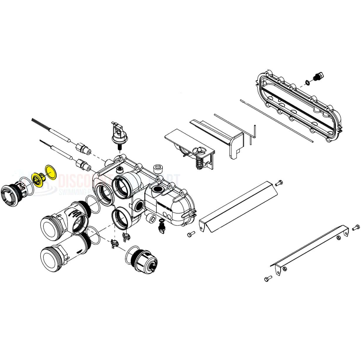 Raypak AVIA Gas-Fired Unitherm Governor Kit 019062F diagram with parts and components, DPM Discount Pool Mart