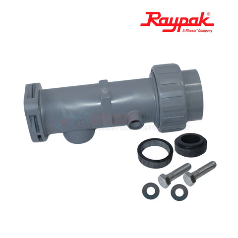 Raypak CPVC Outlet Adapter 2 inch for 206-408 heaters with hardware 015883F from Discount Pool Mart DPM