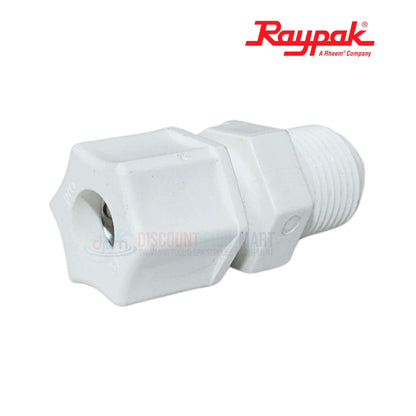 Raypak Digital Electronic Sensor Adapter 006714F shown from the side, ideal for Low NOx heaters - available at Discount Pool Mart.