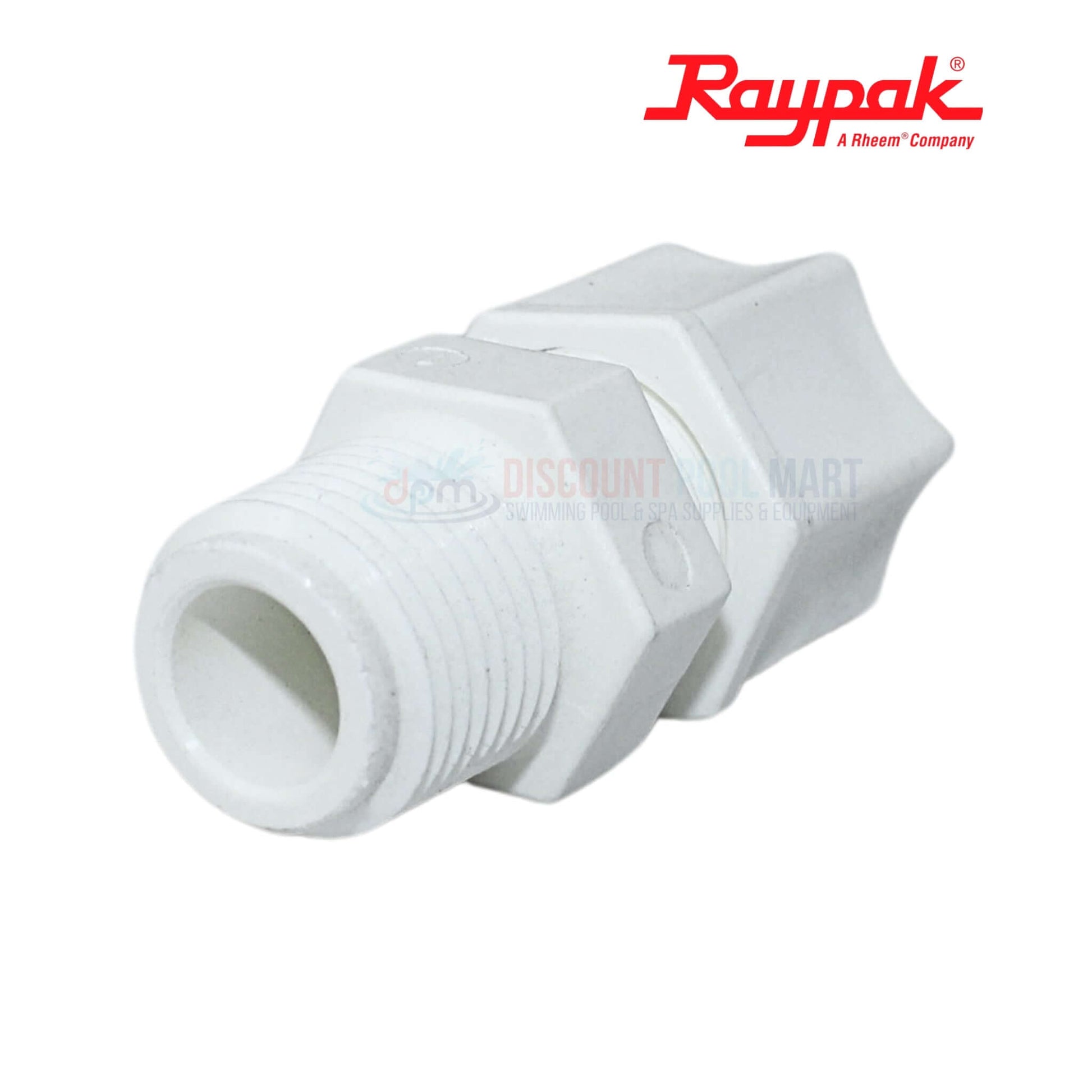 Raypak Digital Electronic Sensor Adapter 006714F in white. Ideal for Low NOx heaters, available at Discount Pool Mart.