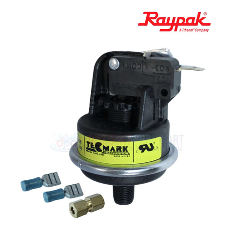 Raypak Pressure Switch for 185A-405A heaters, model 062237B with connectors, from Discount Pool Mart DPM.