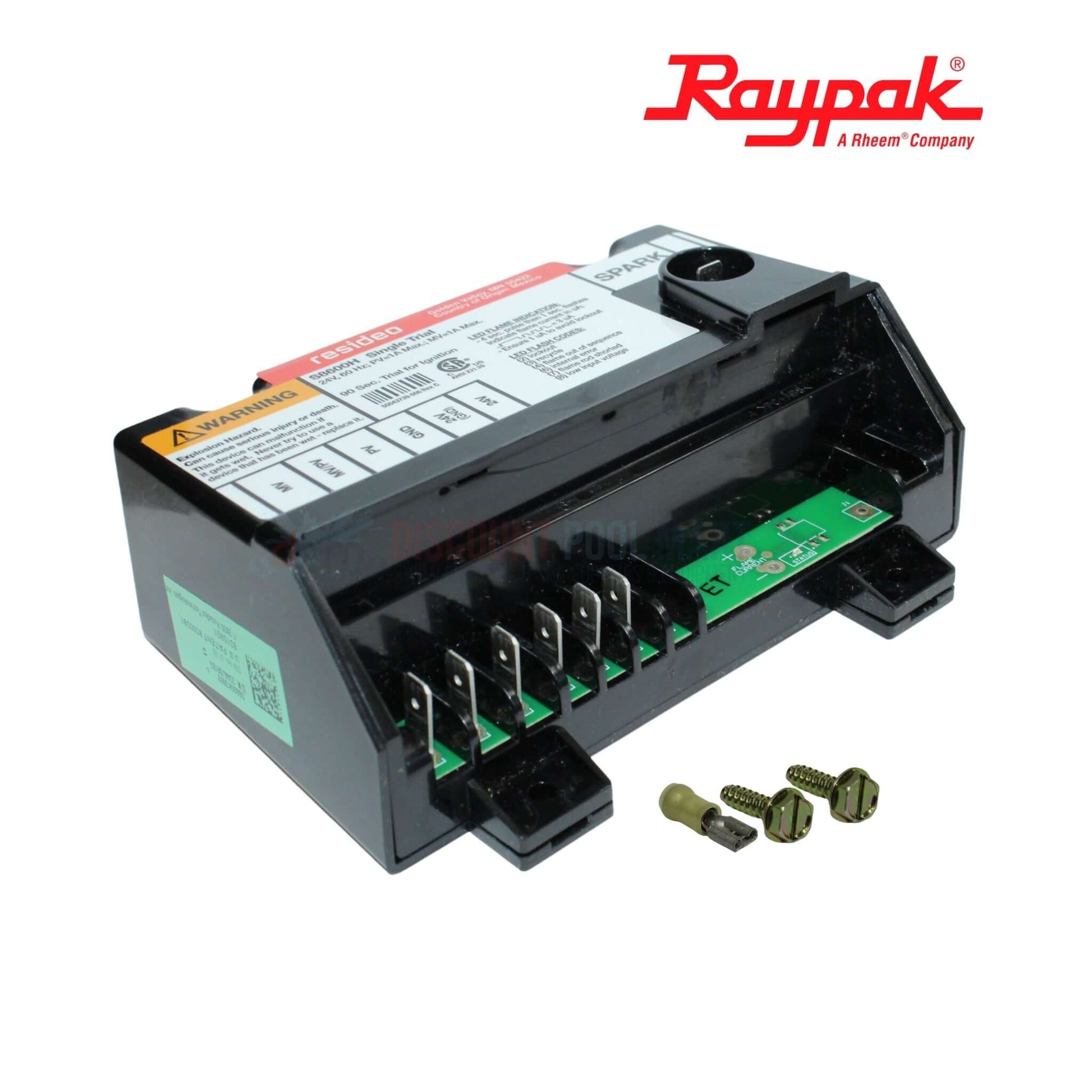 Raypak Electronic Ignition Control with LockOut 004818B from Discount Pool Mart DPM, reliable and safe heating system control.