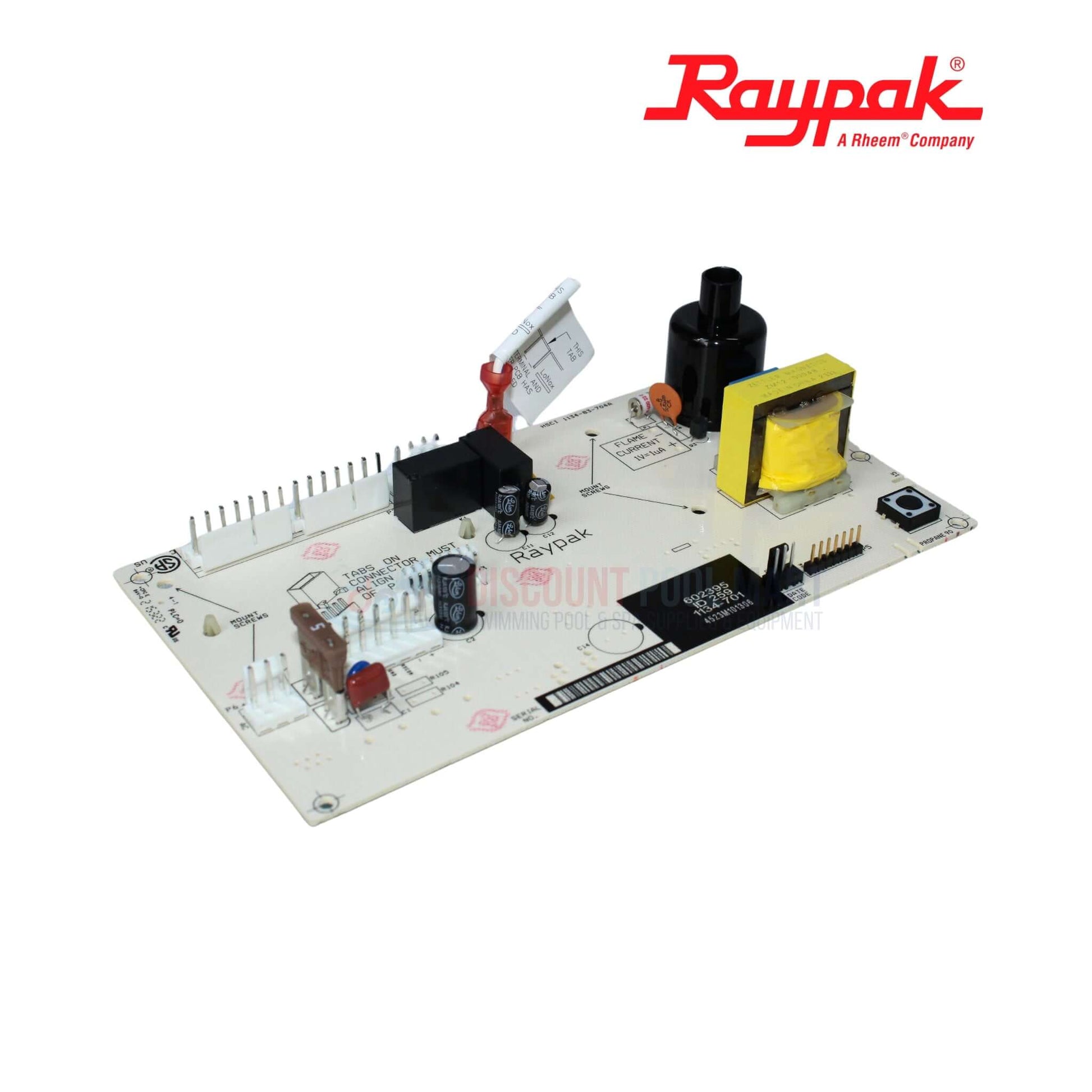 Raypak PC Control Board Kit for Raypak Heaters 3 Wire 100-10000345 from Discount Pool Mart DPM, features enhanced diagnostics.