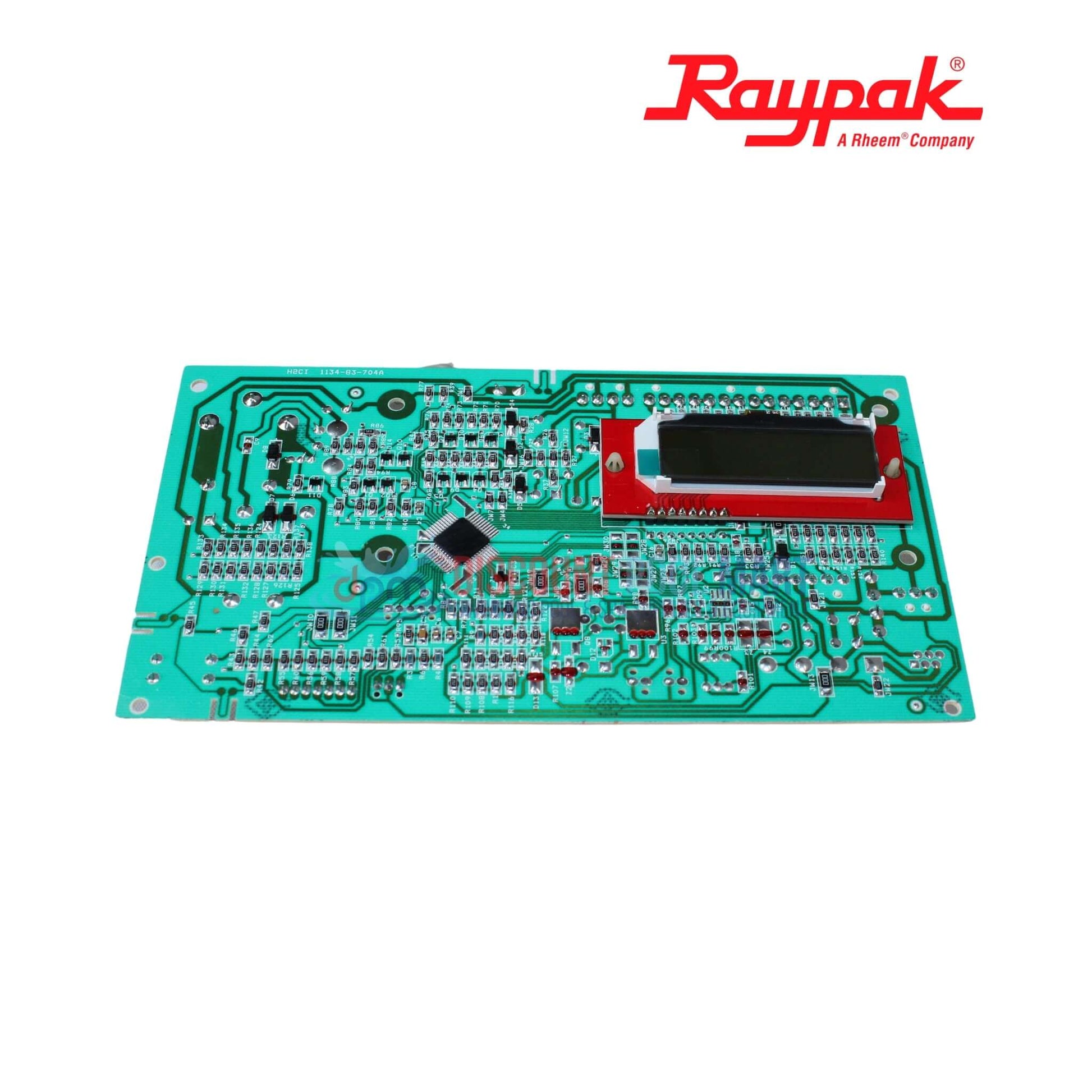Raypak PC Control Board Kit for heaters with LCD display, available at Discount Pool Mart DPM, model 100-10000345.