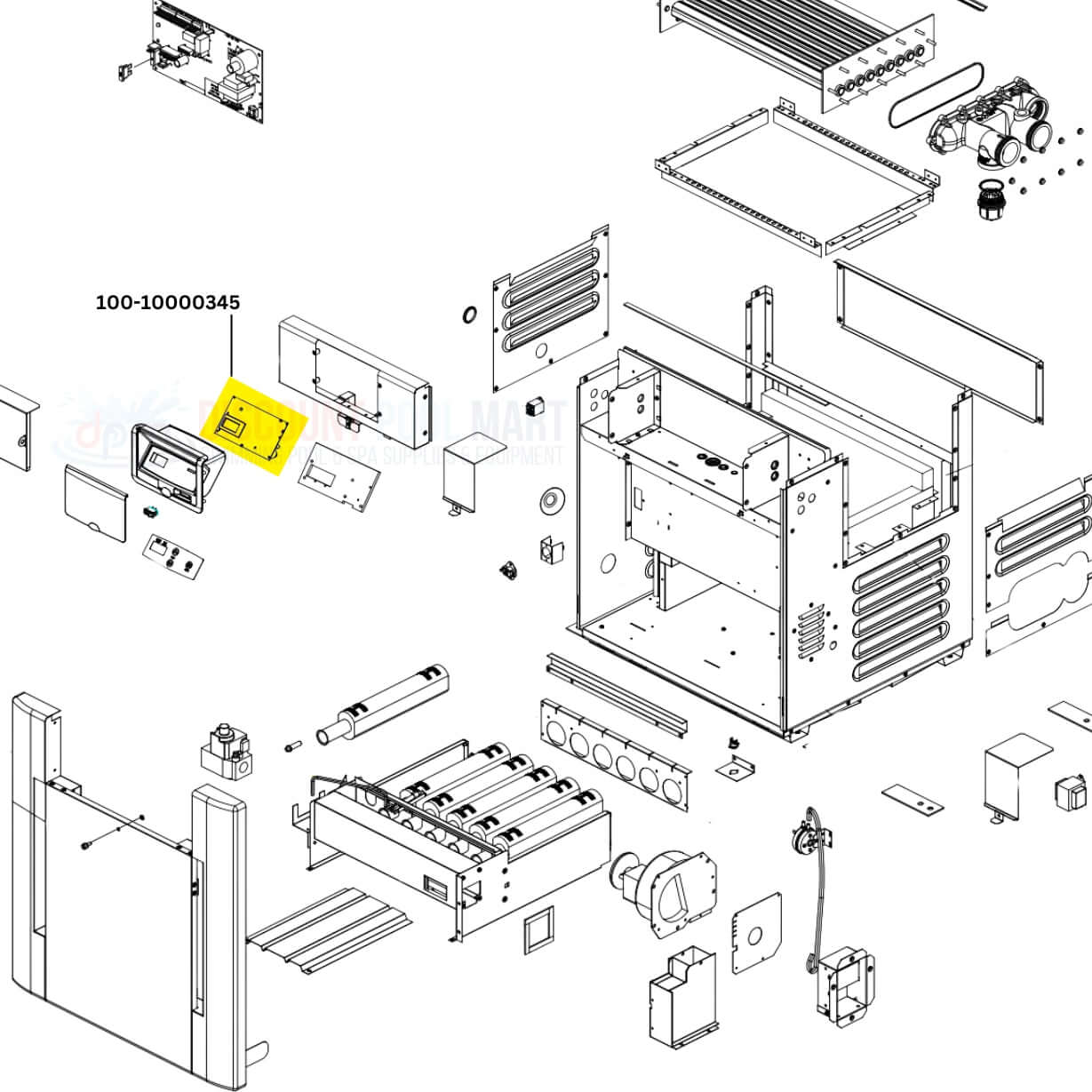 Raypak PC Control Board Kit for Raypak Heaters, model 100-10000345, available at Discount Pool Mart DPM.