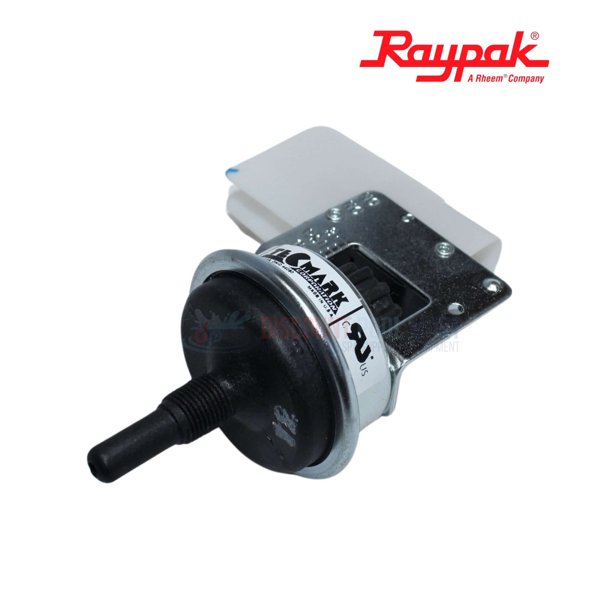 Raypak Pressure Switch for Heaters, 11 PSI, model 009133F, available at Discount Pool Mart DPM.