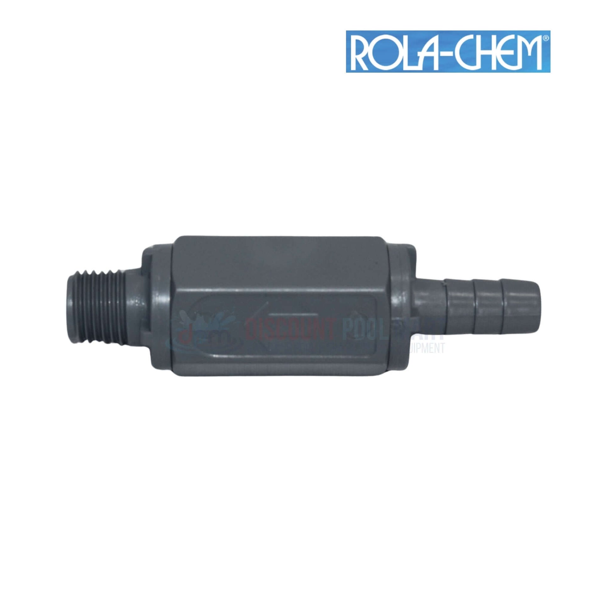 Rola-Chem Check Valve PVC for Peristaltic Pumps 3/8" x 1/4" 521170 at Discount Pool Mart DPM