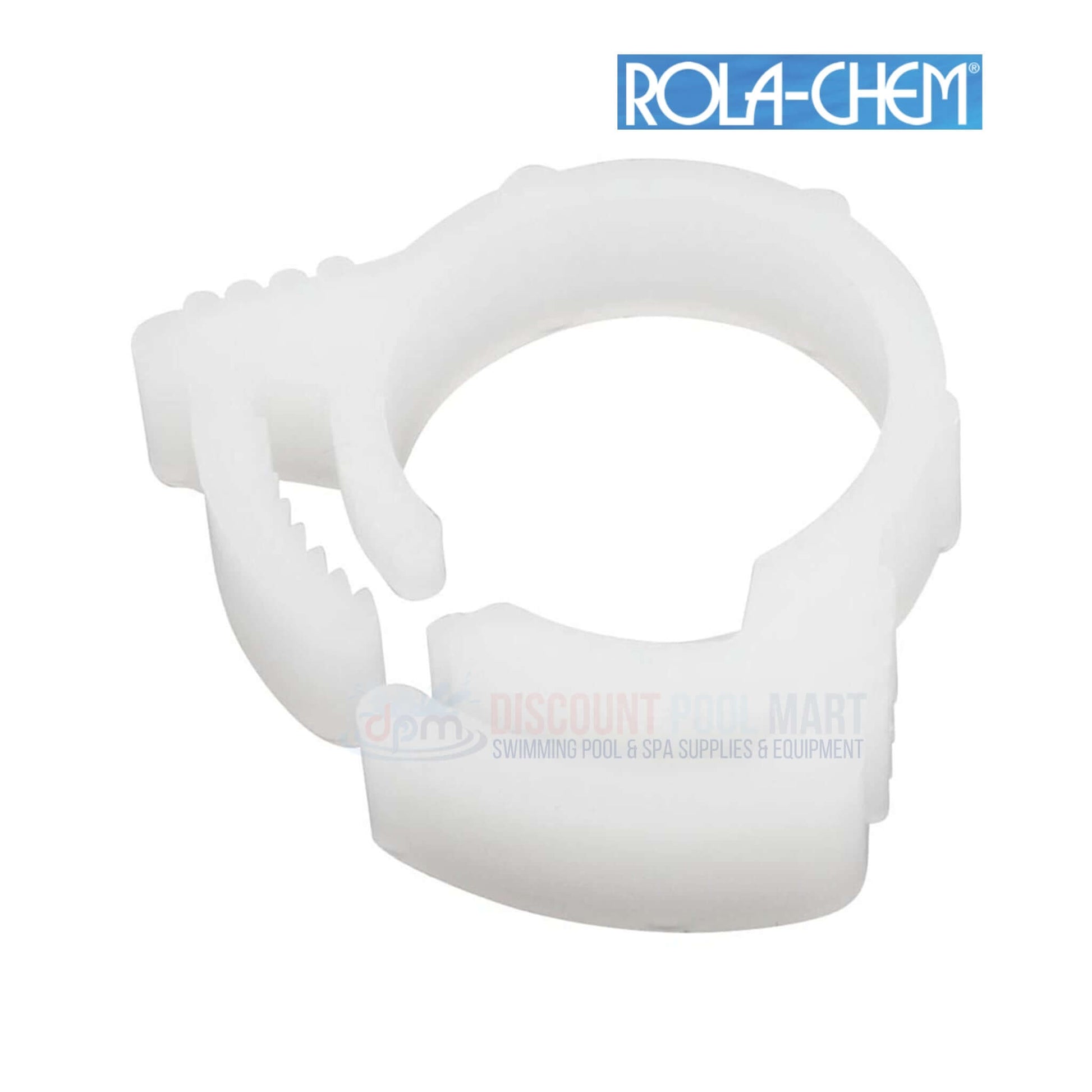 Rola-Chem Hose Clamp No. 6 by Discount Pool Mart DPM, a durable, adjustable clamp for peristaltic pump systems.