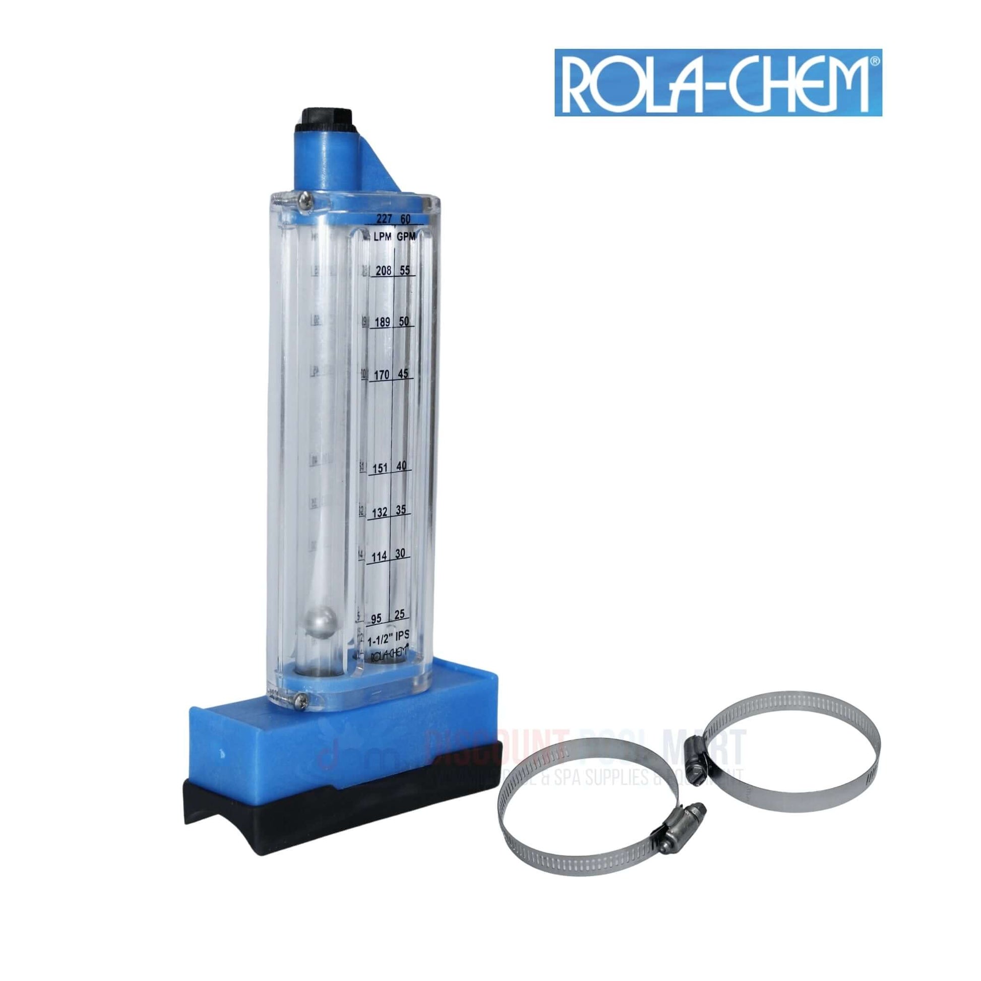 Rola-Chem Top Mount Flowmeter 570341T for pool and spa systems by Discount Pool Mart DPM.