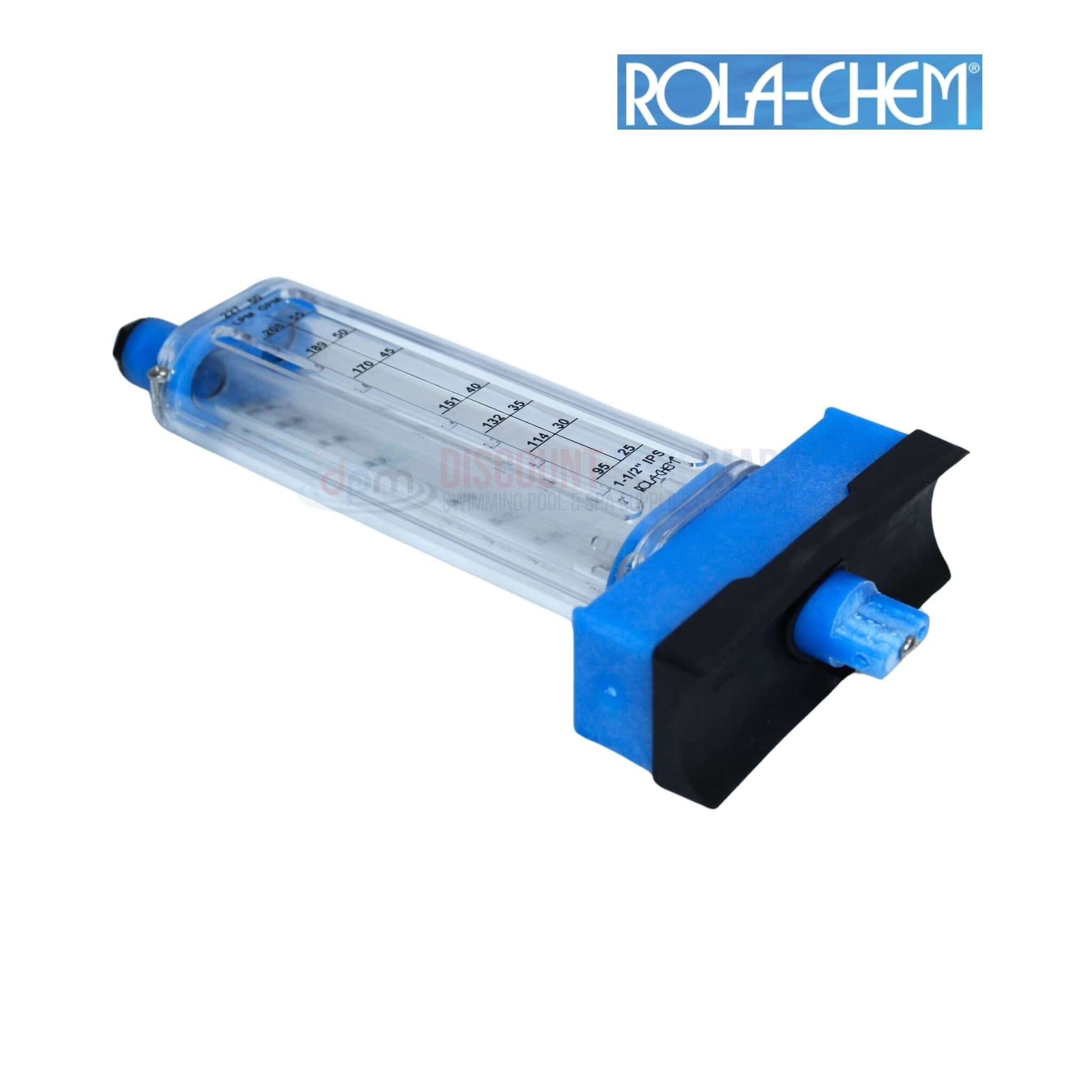 Rola-Chem Top Mount Flowmeter 570341T for pool water flow measurement. DPM Discount Pool Mart.