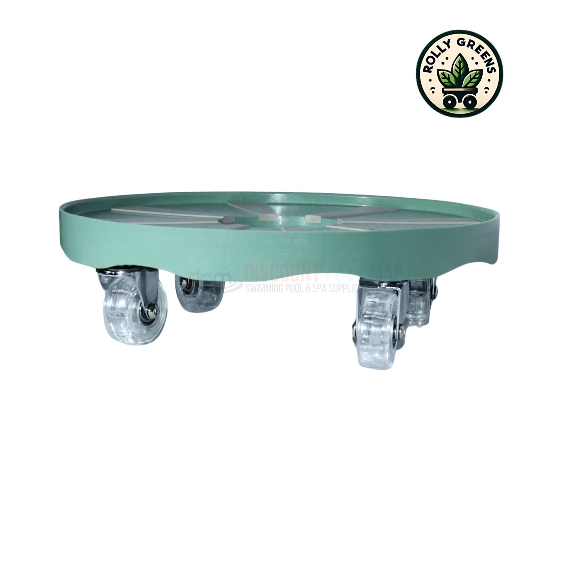 RollyGreens Plant Dolly RG-012-101-1, 12-inch plant caddy with urethane wheels from Discount Pool Mart DPM.