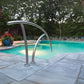 Elegant S.R.Smith ART-1001S Single Deck Rail by Discount Pool Mart DPM, enhancing poolside decor.