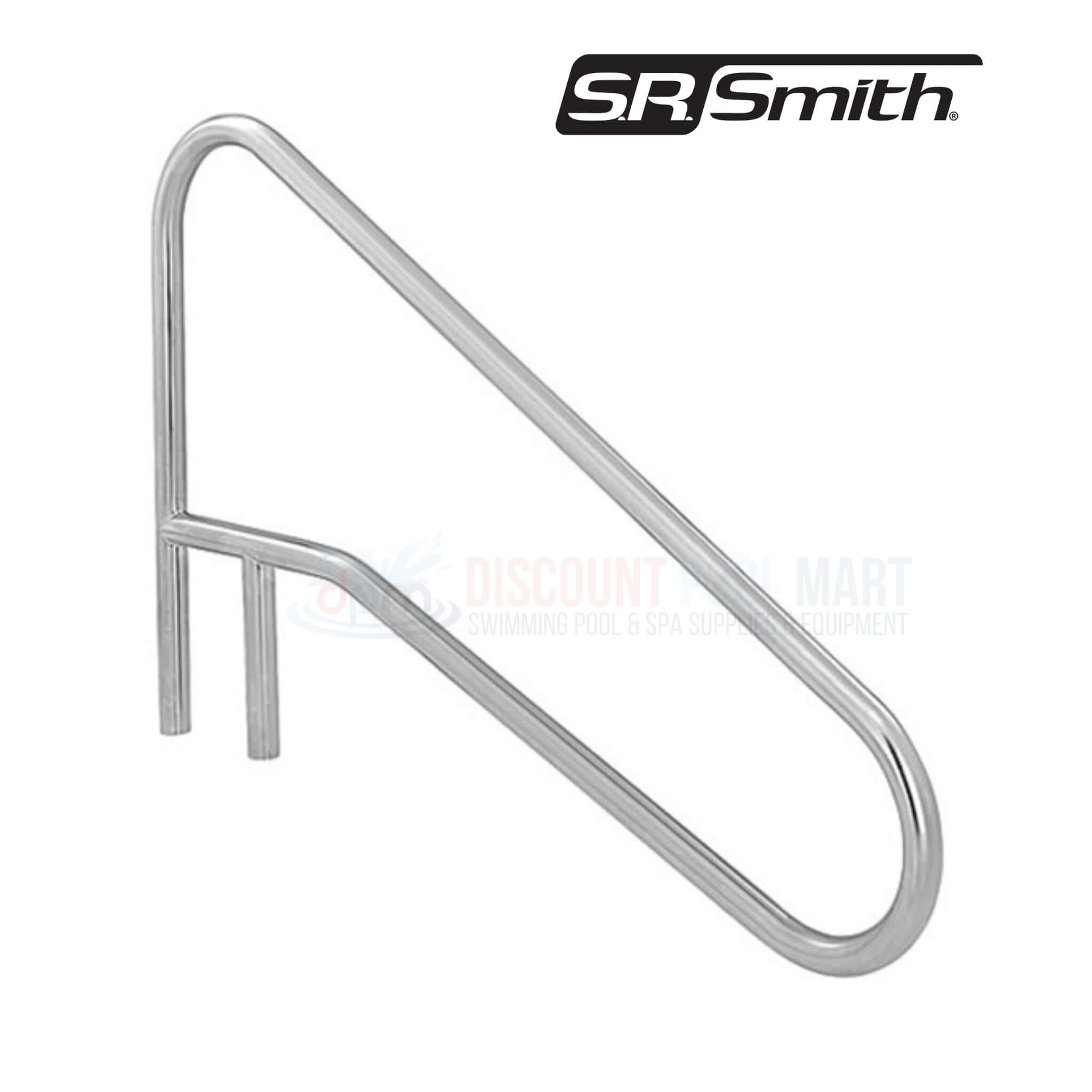 S.R. Smith Stainless Steel 3-Bend Deck Mounted Handrail | 54