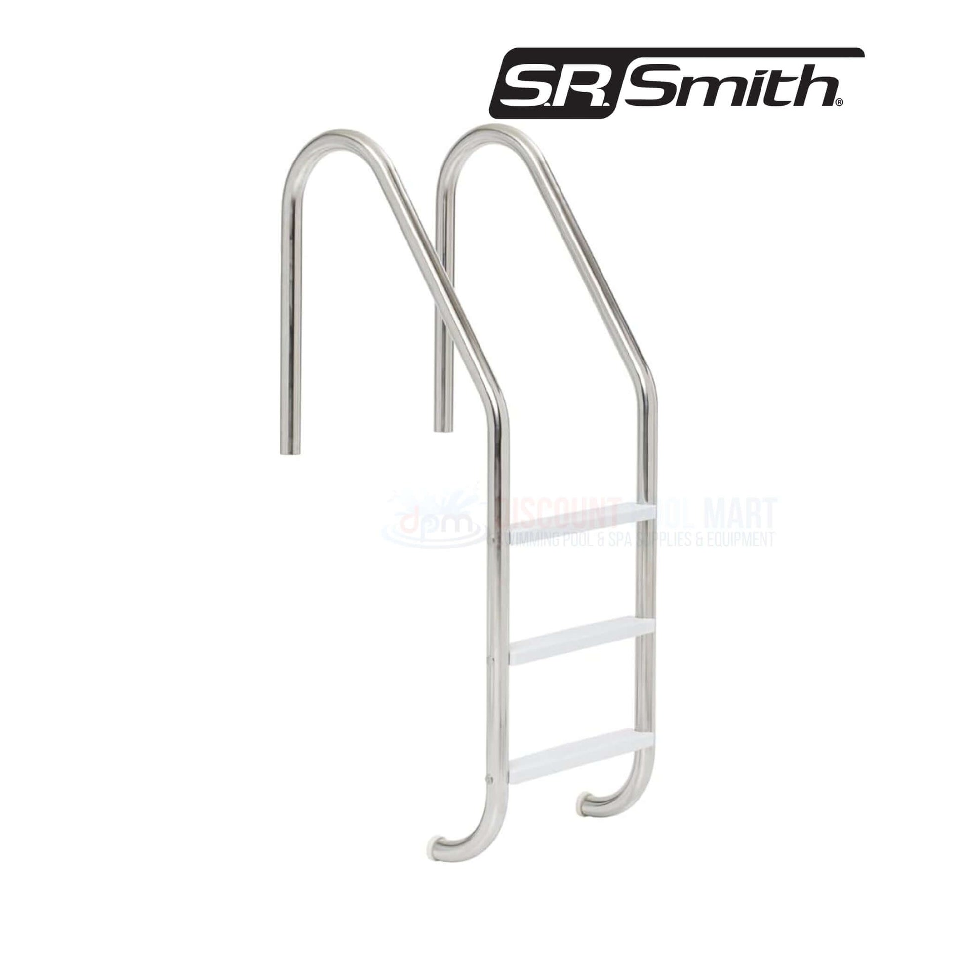S.R.Smith Stainless Steel 3-Step Ladder Econoline with Plastic Steps, Durable Residential Pool Access, VLLS-103E from Discount Pool Mart DPM.
