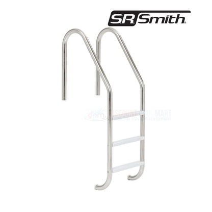 S.R.Smith Stainless Steel 3-Step Ladder Econoline with Plastic Steps, Durable Residential Pool Access, VLLS-103E from Discount Pool Mart DPM.