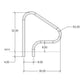 S.R. Smith Stainless Steel Handrail Figure-4 | 30" | F4H-101-MG