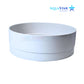 AquaStar SEC101 3" Skimmer Extension Collar in white, showing round design, ideal for pool skimmers, from Discount Pool Mart.