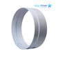 AquaStar SEC101 3" Skimmer Extension Collar in white, showcasing a smooth round design, ideal for pool supplies at Discount Pool Mart.