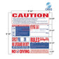 SI9000CA | Oreq 8-In-1 California Pool Safety Sign features safety messages and rules for pools, made from durable, UV-resistant material.