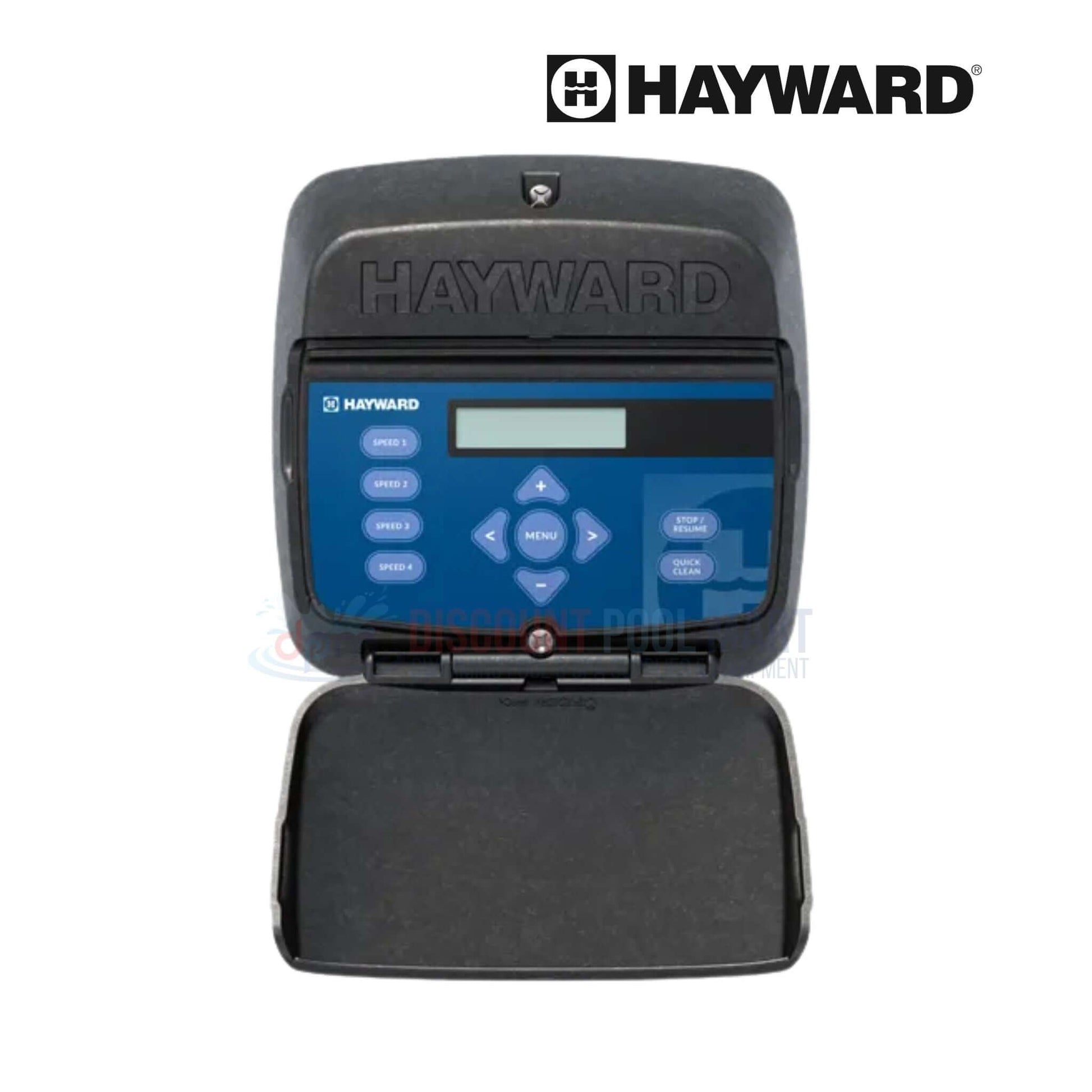 Hayward variable speed pump controller, digital display, with protective cover, from Discount Pool Mart, SKU SP32950VSP.